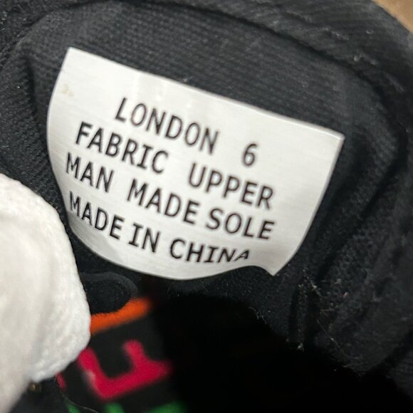 New Rock And Candy 4" High Wedge Lace up Sneakers  Black & White Y2K - Picture 10 of 12